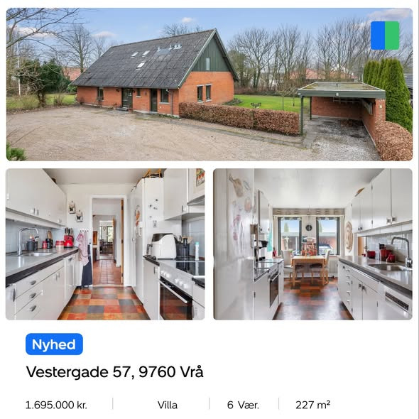 Nybolig Brønderslev & Vrå præsenterer rummelig villa med stor have i Vrå