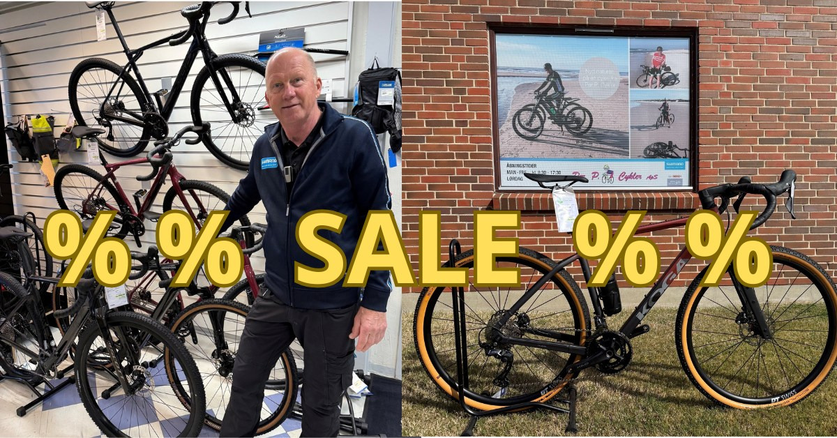 Per P. Cykler har tilbud på gravelcykler i mange størrelser og modeller