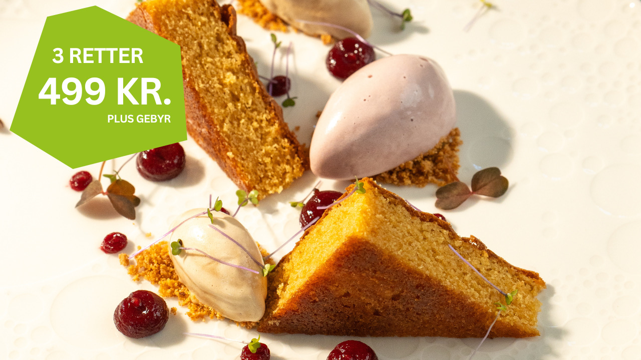 Eksklusiv 3-retters middag på Restaurant Gro i Varde