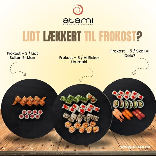 Atami Sushi Vejle inviterer til frokostoplevelse med lækker sushi