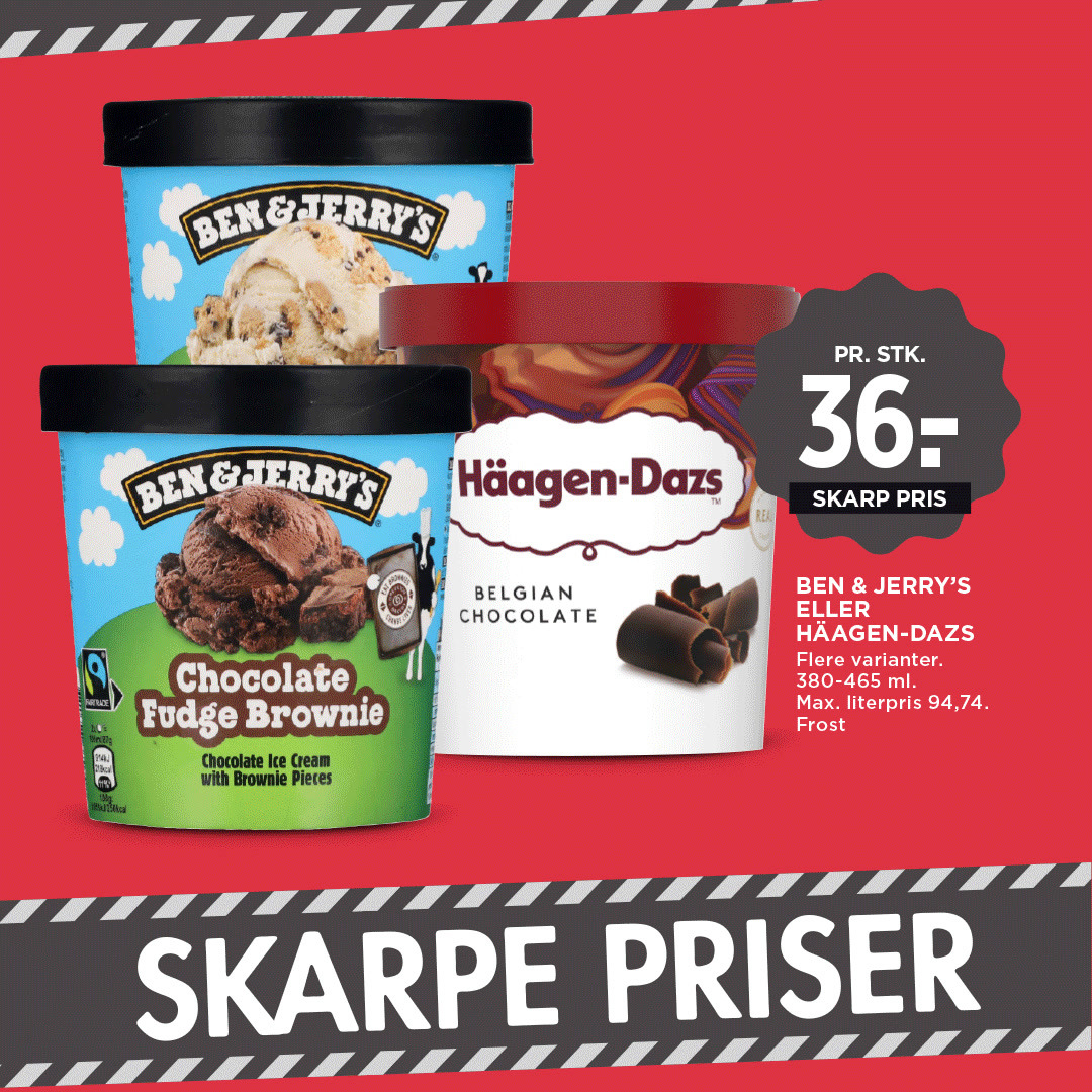 Ekstra skarpe priser på L'or kaffe, Lindt chokolade og is hos Meny Klarup this week