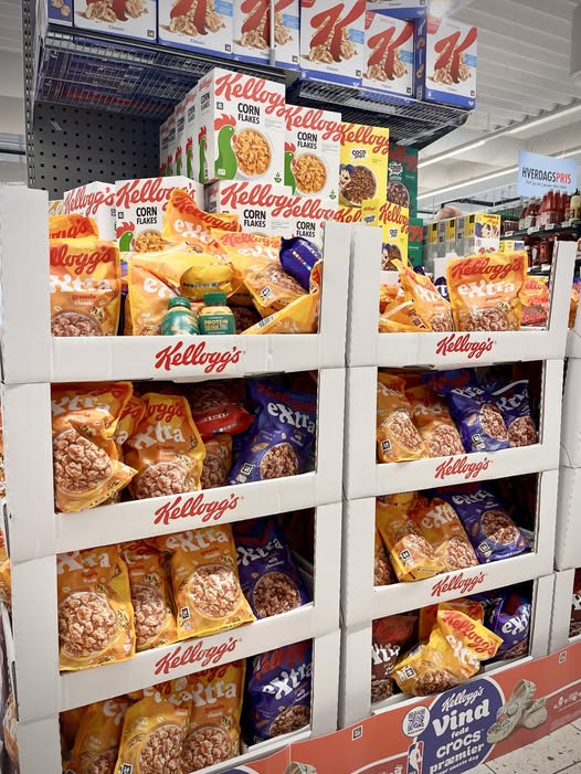 MENY Viborg Marsk Stigs Vej tilbyder Kellogg’s morgenmad til 25 kr. pr. pakke