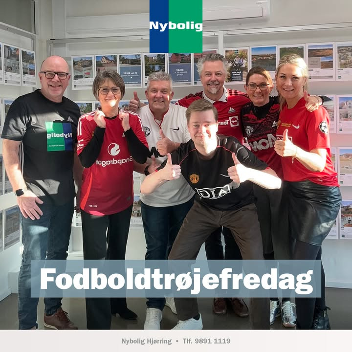 Nybolig Hjørring støtter kampen mod kræft med fodboldtrøjefredag