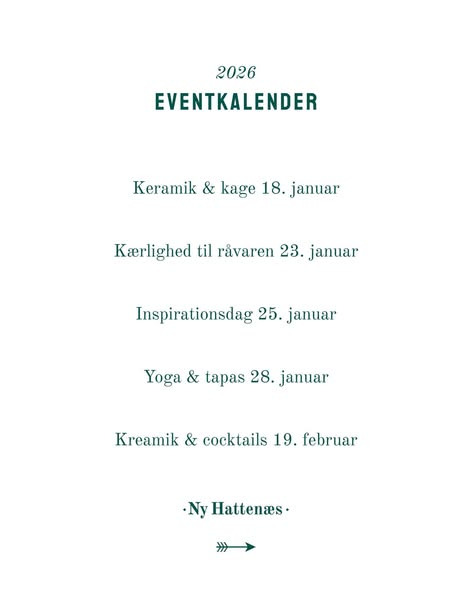 Ny Hattenæs afslører vinterens eventkalender 2026 med spændende aktiviteter