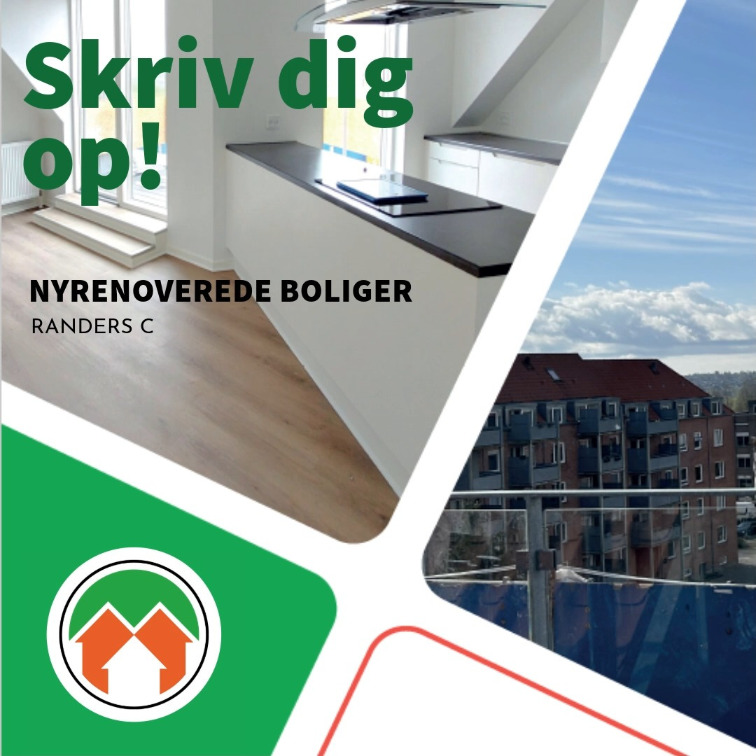 RandersBolig tilbyder totalrenoverede boliger i Randers C fra januar 2025