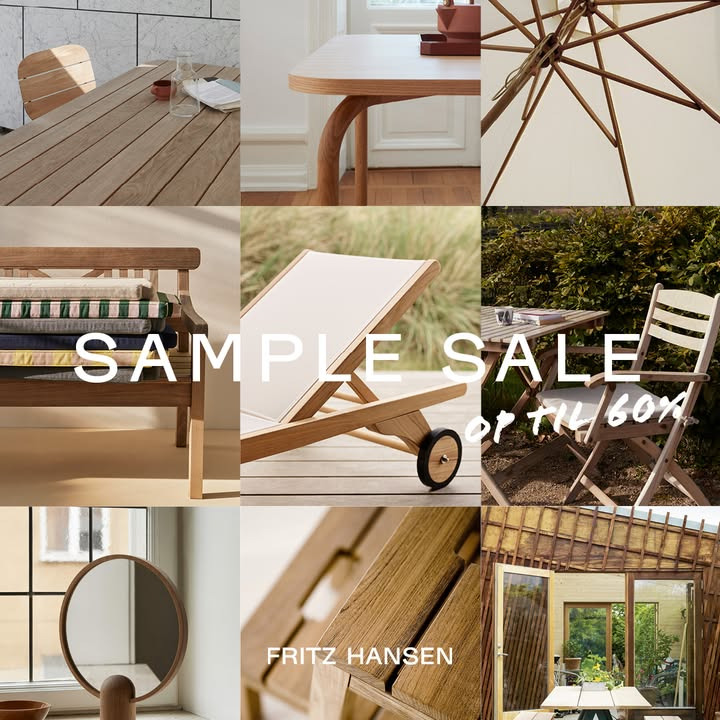 Lagersalg.com annoncerer sidste chance for Fritz Hansen sample sale i Randers