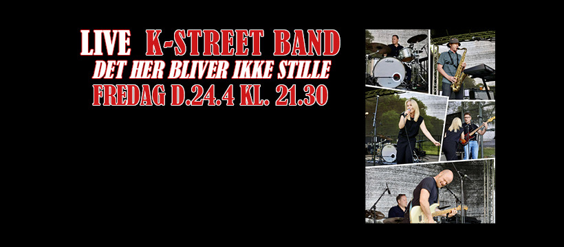 Klar til fest med K-Street Band på Vognhjulet