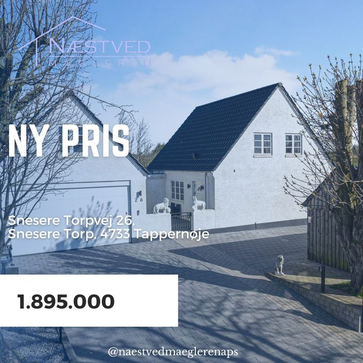 Næstved Mægleren ApS annoncerer åben hus og prisreduktion på villa i naturskønne omgivelser