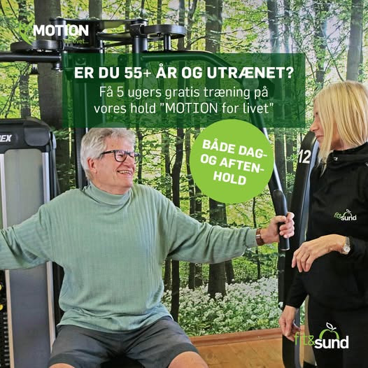 Fit&Sund Risskov tilbyder dag- og aftenhold med MOTION for livet