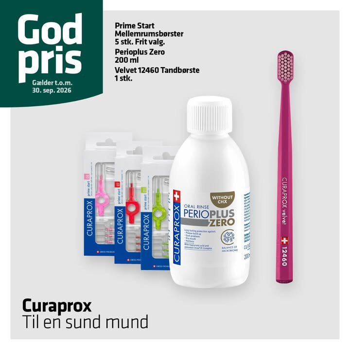 Egå Apotek har god pris på udvalgte produkter fra Curaprox