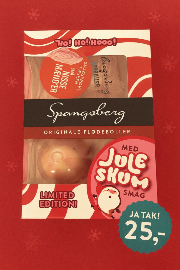 Meny Hobro introducerer juleskum flødeboller fra Spangsberg til intropris