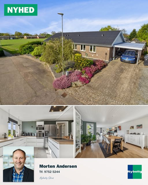 Nybolig Skive I/S præsenterer familievenlig villa på Kærsangervej 13 i Balling