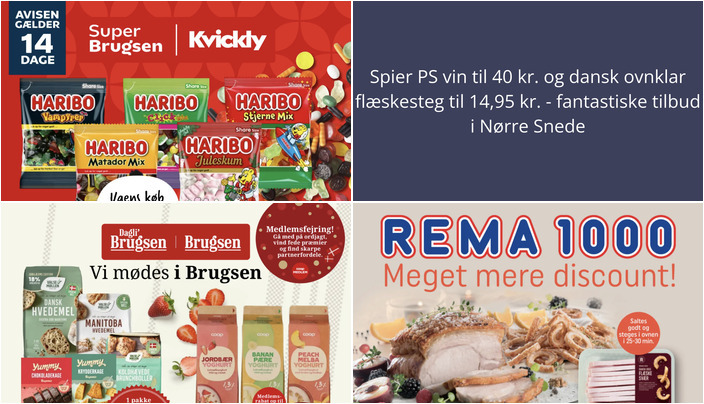 Spier PS vin til 40 kr. og dansk ovnklar flæskesteg til 14,95 kr. - fantastiske tilbud i Nørre Snede