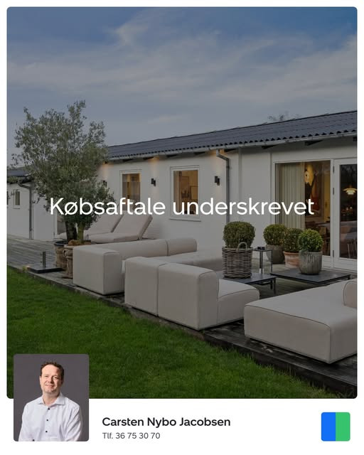 Nybolig Hvidovre - Alexander Holm ApS annoncerer underskrevet købsaftale for Hvidovre Strandvej 142