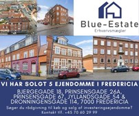 Blue-Estate og Lillebælt Erhverv sælger fem boligudlejningsejendomme i Fredericia i succesfuld handel