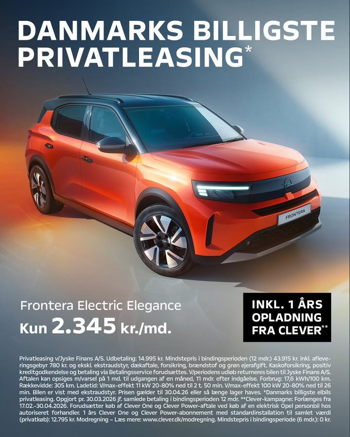 Åbningstider hos Opel i Viborg i påsken fra Jørgen Laursen A/S