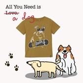 Didrik lancerer ny t-shirt med cool skater hund fra Minymo