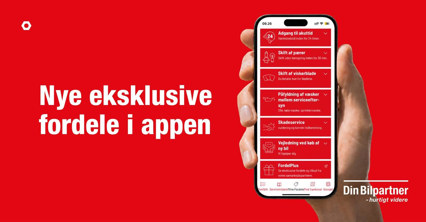 MEJDAL AUTO giver Express-medlemmer flere fordele i Din Bilpartner-appen