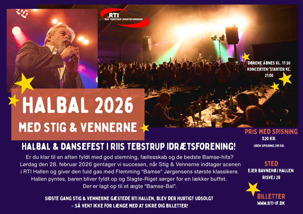 Halbal og dansefest: En aften med Bamse-hits i Skanderborg
