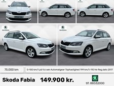 Skoda Fabia fra 2017 med omfattende udstyr nu til salg i Randers