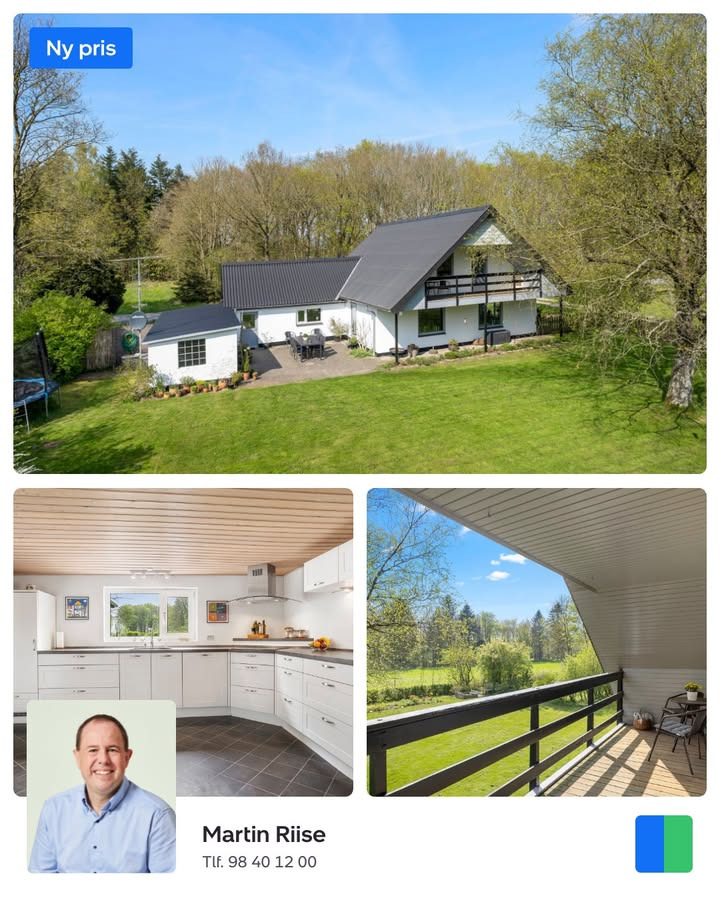 Nybolig Sæby A/S annoncerer prisreduktion på charmerende landejendom nær Sæby