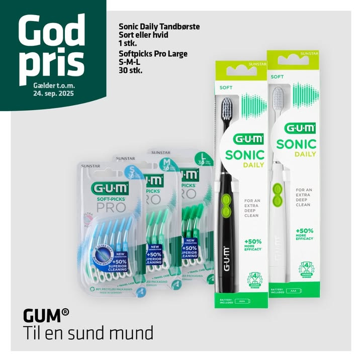 Herning Løve Apotek tilbyder gode priser på GUM produkter