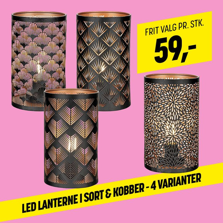 XL Byg Tømmergaarden Hals tilbyder LED lanterner for hyggelig indendørs belysning i efteråret