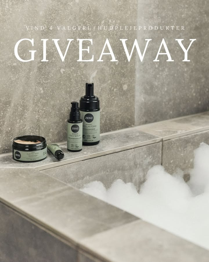 ZENZ lancerer Instagram-giveaway med chance for at vinde naturlige hudplejeprodukter