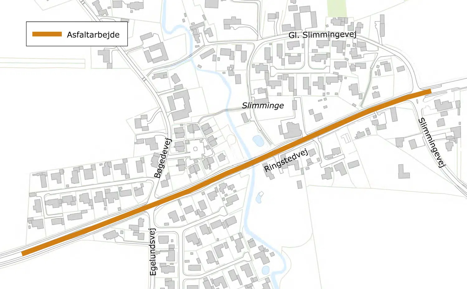 Asfaltarbejder på Ringstedvej i Slimminge
