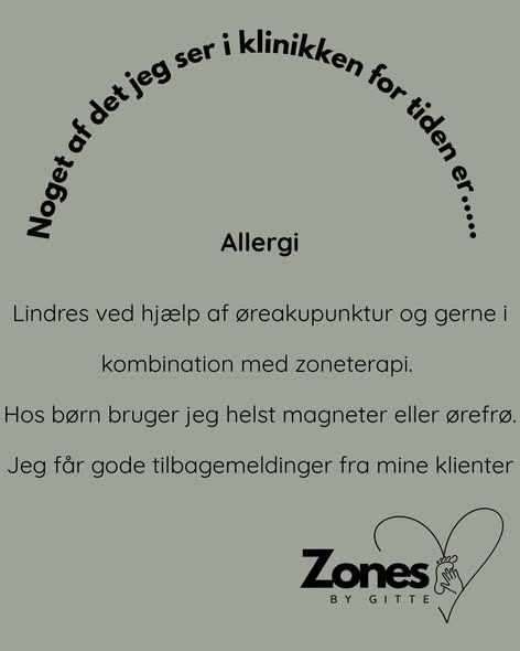 Zones By Gitte ser frem til en ny uge med lindrende behandlinger