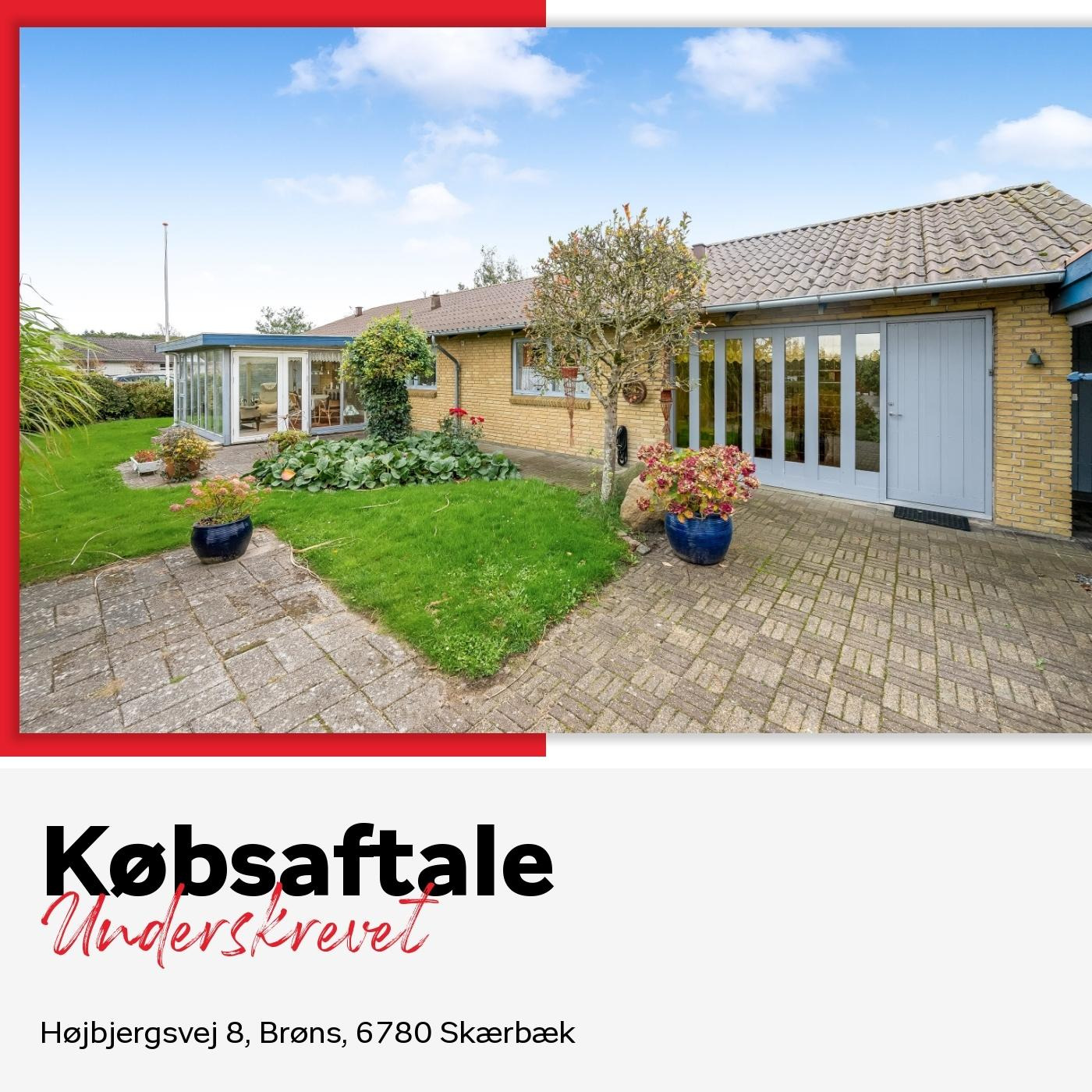 Home Tønder: Købsaftalen underskrevet for Højbjergsvej 8 i Skærbæk