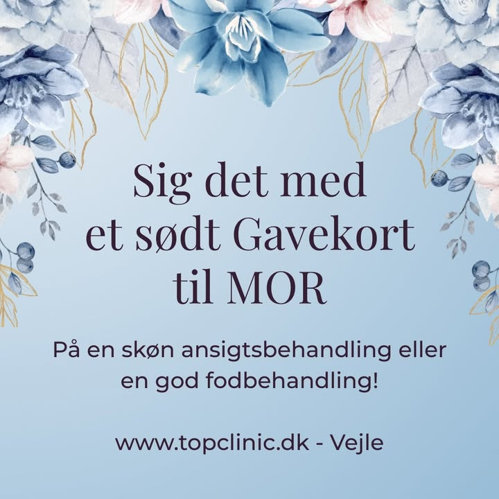 Top Clinic foreslår gavekort til mor og viser ugens åbningstider