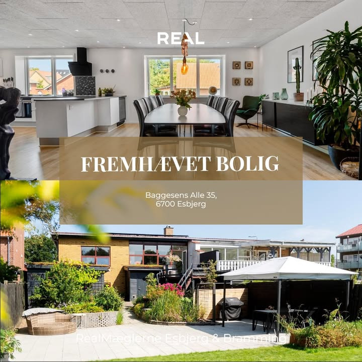 Charmende dobbelthus til salg med attraktiv beliggenhed i Esbjerg: Baggesens Allé 35
