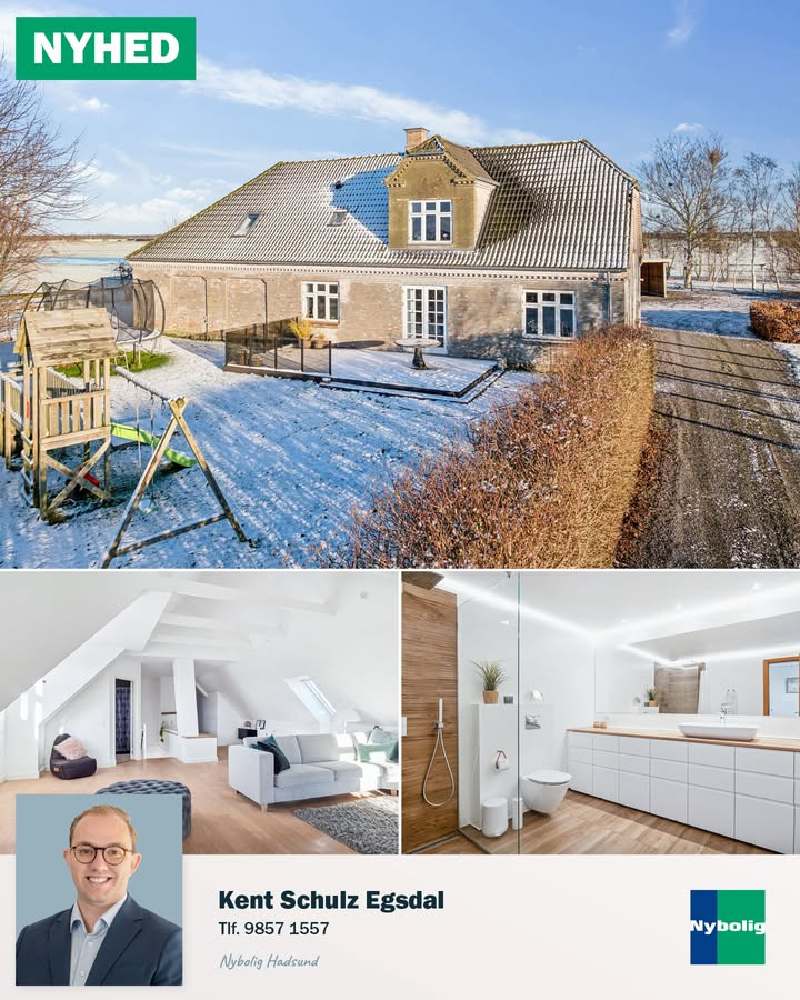 Nybolig Hadsund præsenterer charmerende landejendom på Kærvej 86 i Veddum til salg