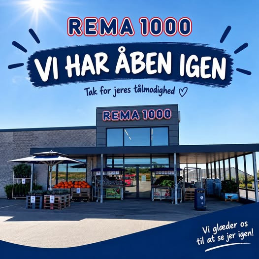 REMA 1000 Slots Bjergby har åbent igen efter købmandsskifte
