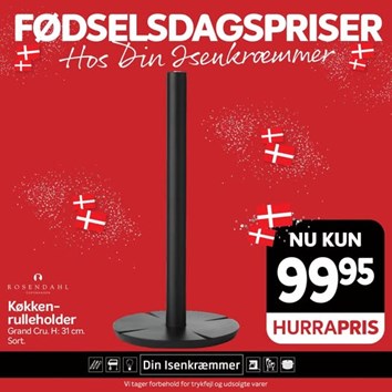 Fredericia Isenkram præsenterer Rosendahl Grand Cru køkkenrulleholder til kampagnepris
