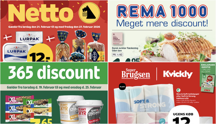 Få Lurpak smør til kun 12 kr. og dansk ovnklar flæskesteg til 14,95 kr. - se de lokale dagligvaretilbud