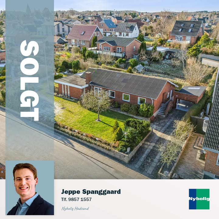 Nybolig Hadsund sælger villa med fjordudsigt efter overtagelse fra anden mægler