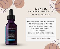 Top Clinic tilbyder gratis serum ved køb af SkinCeuticals produkter