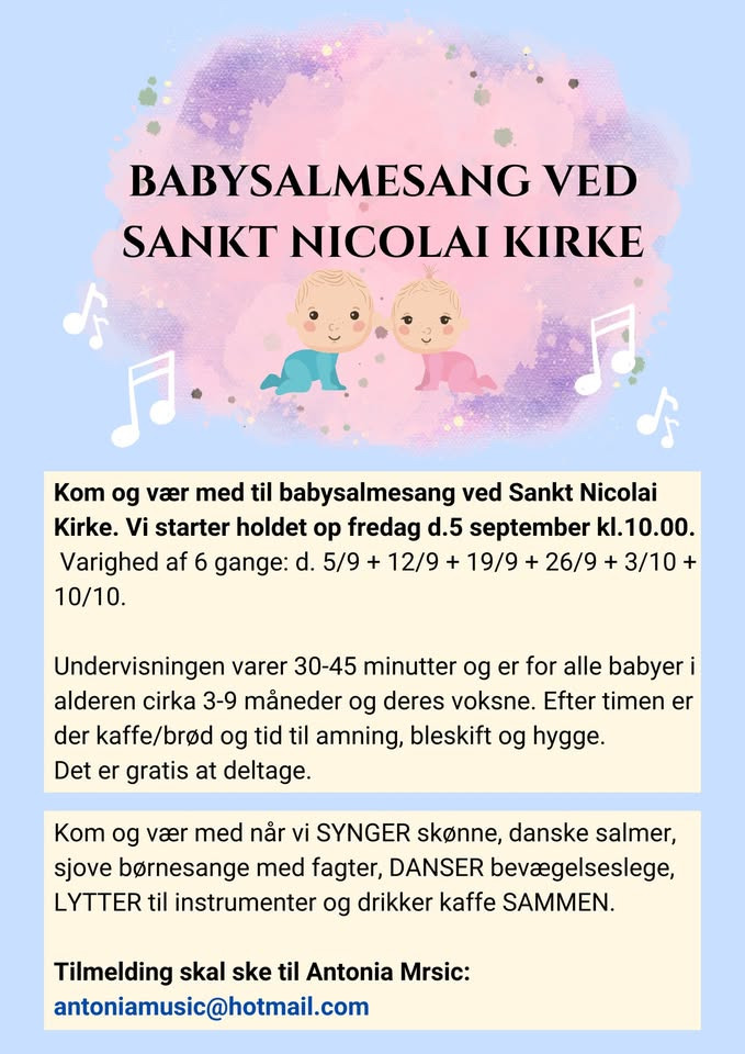 Babysalmesang begynder i Sankt Nicolai Kirke