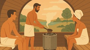 Besøg udesaunaen i Hinnerup-Badet