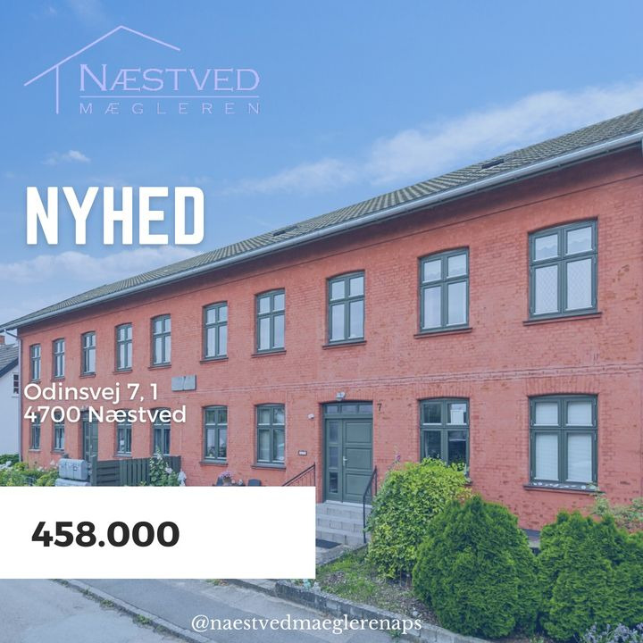 Næstved Mægleren ApS præsenterer charmerende andelsbolig i Næstved til 458.000 kr.