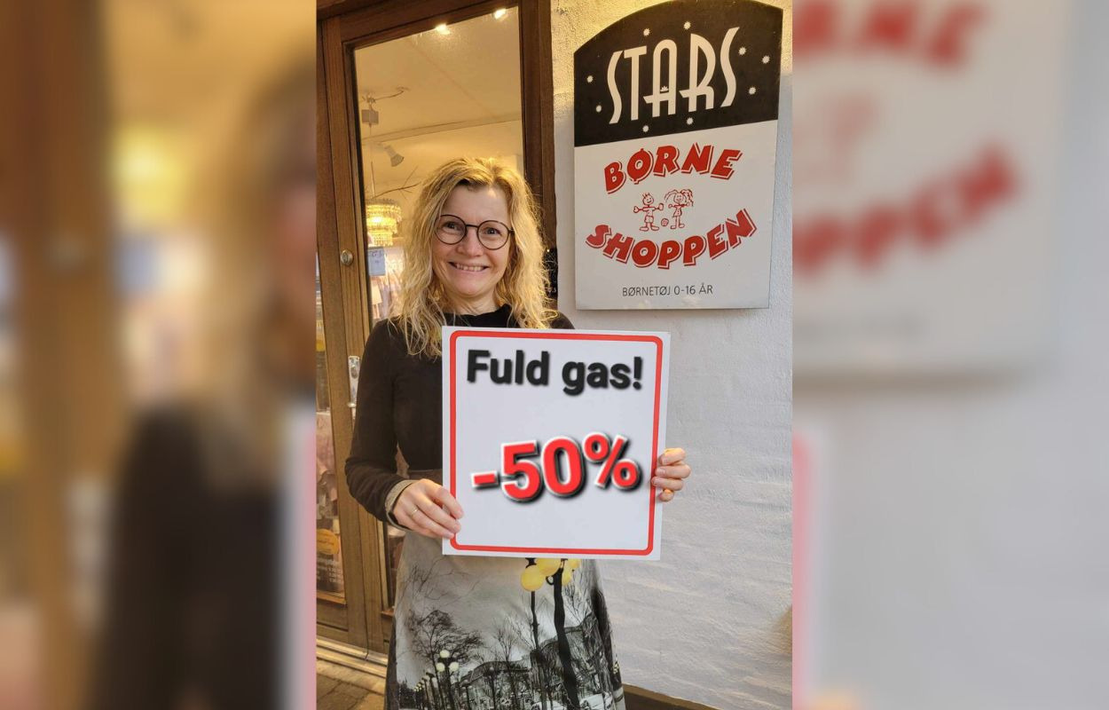 Udsalg i Børneshoppen Brønderslev: Alt på udsalg til halv pris!