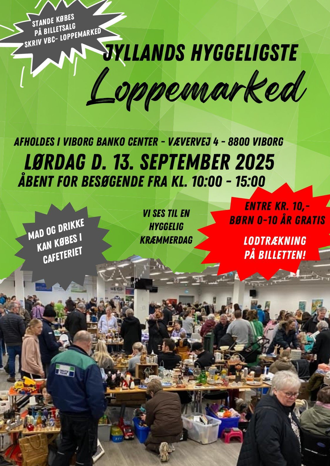 Stort indendørs loppemarked i Viborg