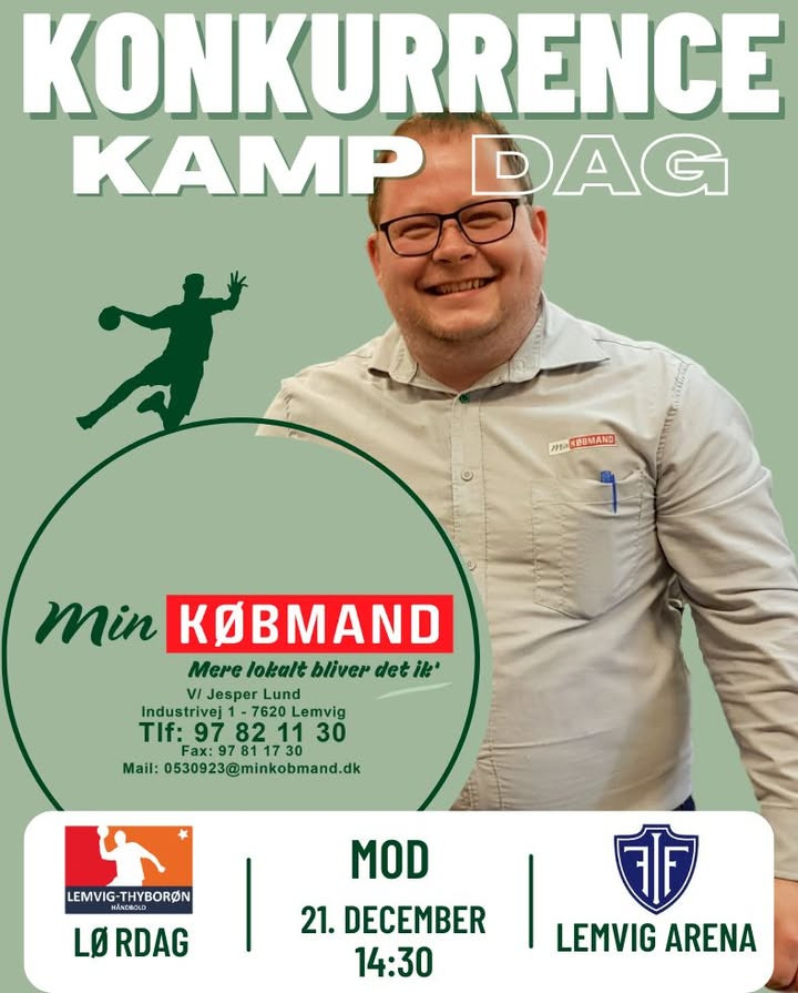 Vind billetter til årets sidste håndboldkamp med Min Købmand Lemvig