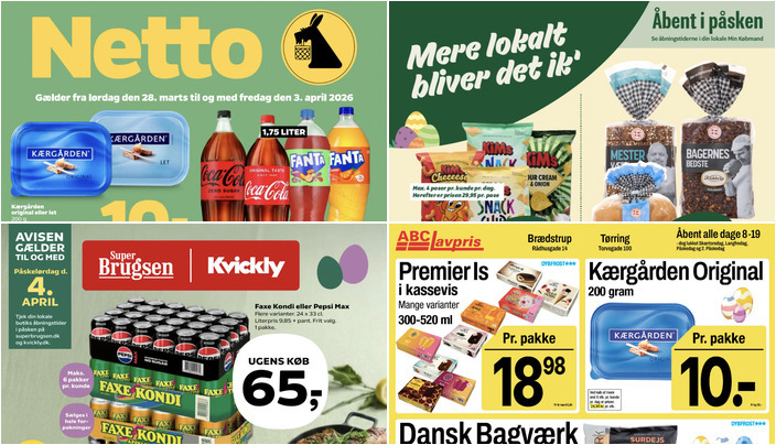 Iskoldt tilbud på Premier Is til 18,98 kr. og Kærgården smør til 10 kr. - se de lokale dagligvaretilbud
