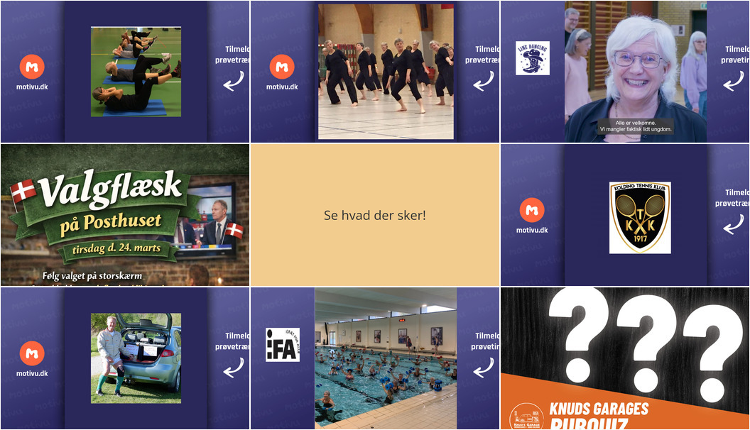 Oplev sjove træninger, madoplevelser og quizzer i Kolding i den kommende uge