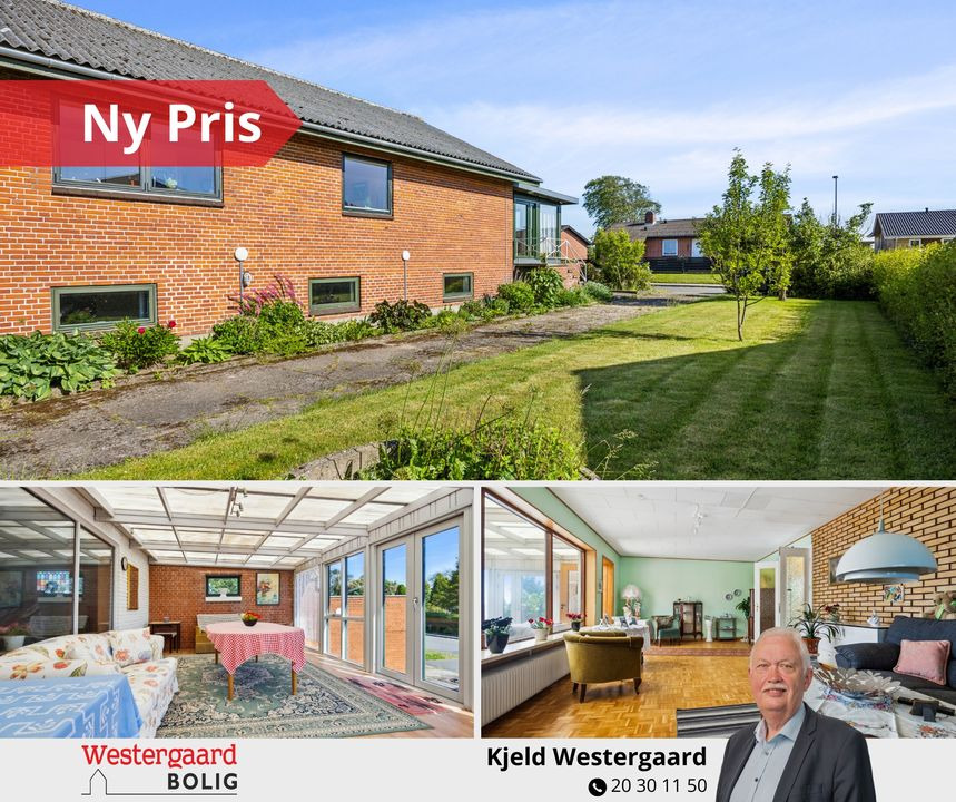 Westergaard Bolig tilbyder ny pris på solid villa i udkanten af Klokkerholm