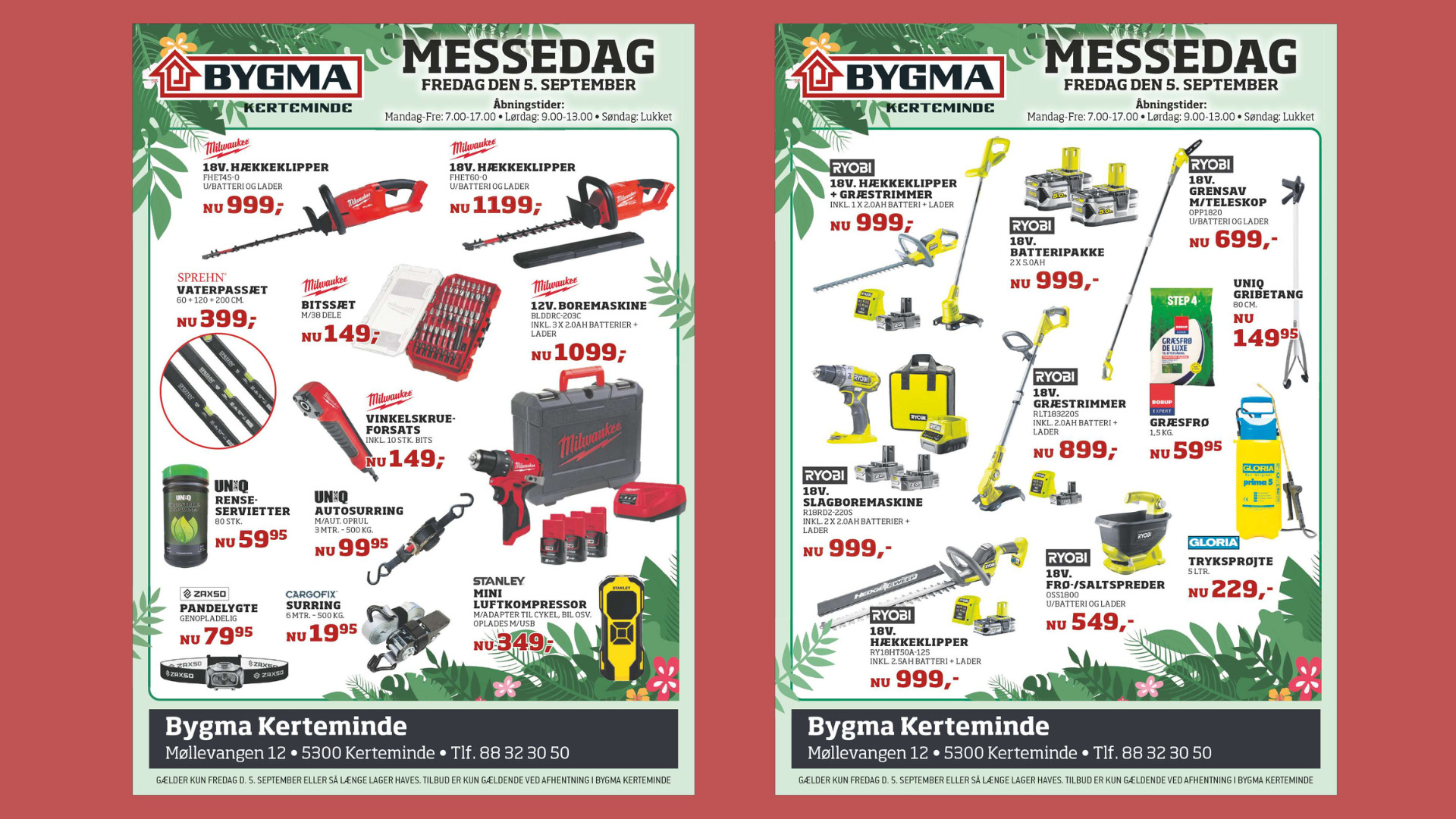 Unikke messetilbud hos Bygma Kerteminde!