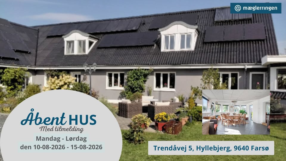 Mæglerringen Hadsund holder åbent hus på Trendåvej 5